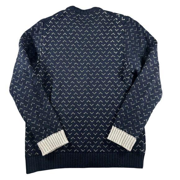 Peregrine Wool Sweater Men’s XXL Blue Birdseye Crewneck England Classic Preppy - Picture 3 of 12